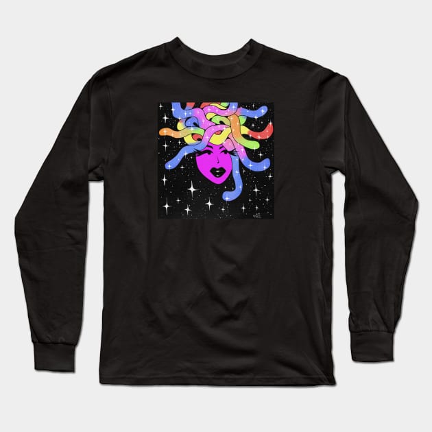 Medusa Long Sleeve T-Shirt by vswizzart